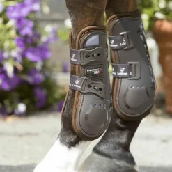 Clearance LeMieux - Guêtres ouvertes Impact Responsive gel x2 Marron