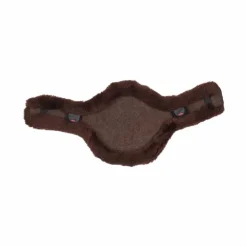 LeMieux - Housse de sangle à bavette longue Anatomic en laine mérinos+ Marron Discount
