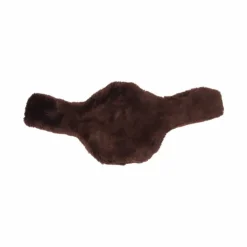 LeMieux - Housse de sangle à bavette longue Anatomic en laine mérinos+ Marron Discount