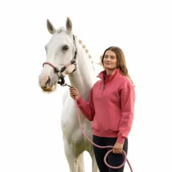 Sale LeMieux - Licol pour chevaux Ropella cranberry Rose