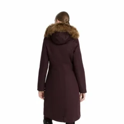 LeMieux - Manteau d’équitation imperméable long femme Anya damson Bordeaux New