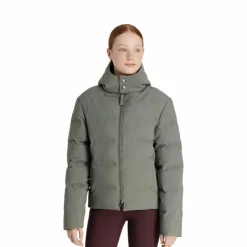LeMieux - Manteau d’équitation imperméable enfant Young Rider Daisy rosemary Vert Hot