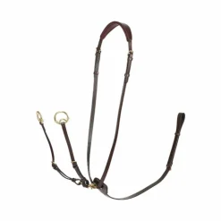 LeMieux - Martingale à anneaux Kudos havane/ laiton Marron Clearance