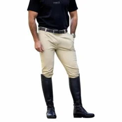 New LeMieux - Pantalon d'équitation homme Elite Classic Pleated Beige