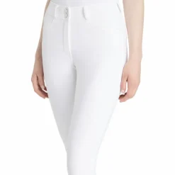 LeMieux - Pantalon d'équitation femme grip aux genoux Isabelle Blanc