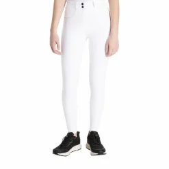 Online LeMieux - Pantalon d’équitation fille grip aux genoux Young Rider Izzy Blanc