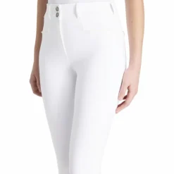 Online LeMieux - Pantalon d’équitation fille grip aux genoux Young Rider Izzy Blanc