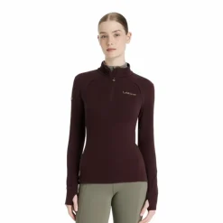 Online LeMieux - Polaire à col zippé femme Frances damson Bordeaux