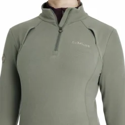 LeMieux - Polaire à col zippé femme Frances rosemary Vert