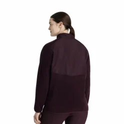 LeMieux - Polaire bi-matière col zippé femme Clara damson Bordeaux Sale