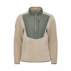 LeMieux - Polaire bi-matière col zippé femme Clara rosemary Vert Best