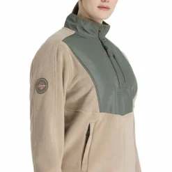 LeMieux - Polaire bi-matière col zippé femme Clara rosemary Vert Best