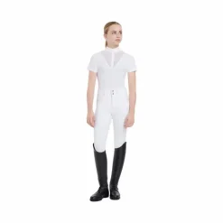 LeMieux - Polo de concours manches courtes fille Eva Young Rider Blanc Sale