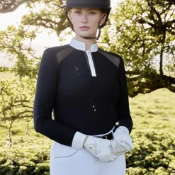 LeMieux - Polo de concours manches longues femme Camille Marine Online