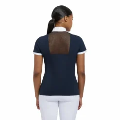 Hot LeMieux - Polo de concours manches courtes femme Camille Marine