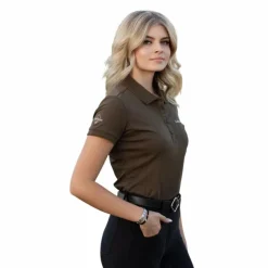 Best LeMieux - Polo femme Classique Alpine Marron