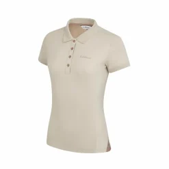 Hot LeMieux - Polo manches courtes femme Classic stone Beige
