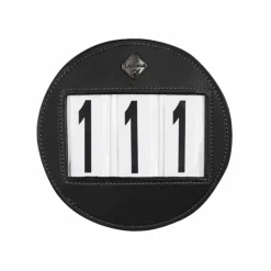 LeMieux - Porte numéro pour bridon en cuir Noir Online