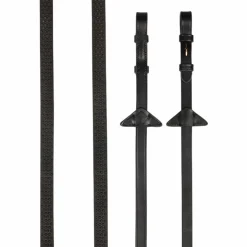 LeMieux - Rênes caoutchouc Soft / laiton Marron New