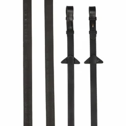 LeMieux - Rênes caoutchouc / laiton Marron