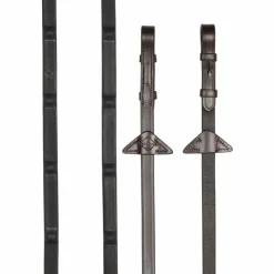 LeMieux - Rênes en caoutchouc Ergo havane Marron Outlet