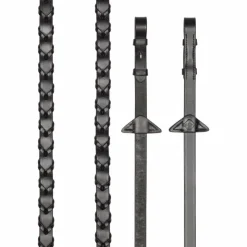 Outlet LeMieux - Rênes tressées cuir / argent Marron