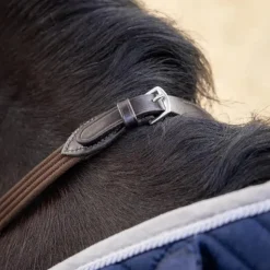 LeMieux - Rênes Webbed Continental / argent Marron Clearance