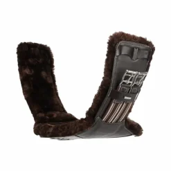 Online LeMieux - Sangle bavette courte doublure laine synthétique Arika Marron