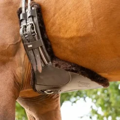 Online LeMieux - Sangle bavette courte doublure laine synthétique Arika Marron