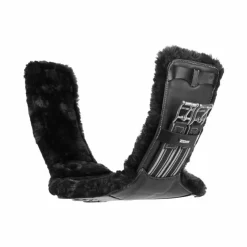 LeMieux - Sangle bavette courte doublure laine synthétique Arika Noir Outlet