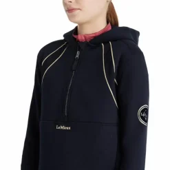 Best LeMieux - Sweat à capuche demi-zippé enfant Young Rider Hettie Marine