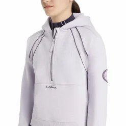 LeMieux - Sweat à capuche demi-zippé enfant Young Rider Hettie lilac Violet