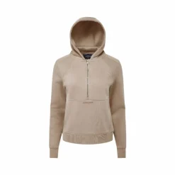 LeMieux - Sweat à capuche femme demi-zippé Henrietta almond Beige Discount