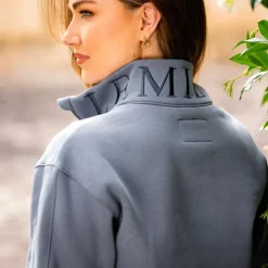 Discount LeMieux - Sweat à col zippé femme Kali jay Bleu