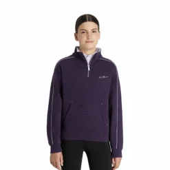 Best LeMieux - Sweat col zippé enfant Young Rider Kate juniper/ lilac Violet