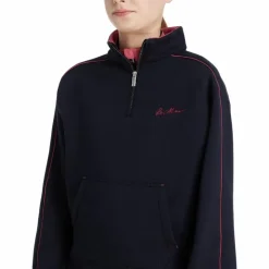 LeMieux - Sweat col zippé enfant Young Rider Kate / cranberry Marine
