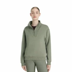 Discount LeMieux - Sweat col zippé femme Keira rosemary Vert