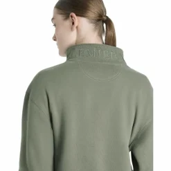 Discount LeMieux - Sweat col zippé femme Keira rosemary Vert