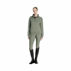 Discount LeMieux - Sweat col zippé femme Keira rosemary Vert