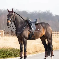 LeMieux - Tapis de dressage Puissance Suede Square Marron New