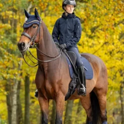 Discount LeMieux - Tapis de dressage Square Soft Shell Anti Glisse EuroJump Marine