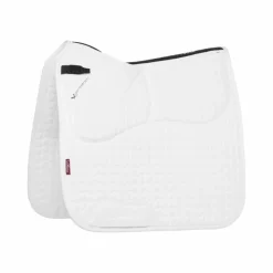 Discount LeMieux - Tapis de dressage Pro Sorb Plain 2 Square Blanc