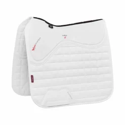 New LeMieux - Tapis de dressage Square X-Grip Silicone Blanc