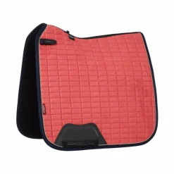 New LeMieux - Tapis de dressage Square en suédine cranberry Rose