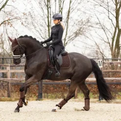 Clearance LeMieux - Tapis de dressage Crystal Suede Square Marron