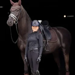 Clearance LeMieux - Tapis de dressage Crystal Suede Square Marron