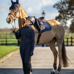 Clearance LeMieux - Tapis de selle Crystal Suede Close Contact Marine