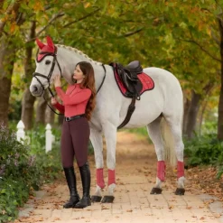 Hot LeMieux - Tapis de selle Mixte Square Loire Classic cranberry Rose