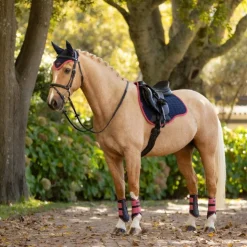 LeMieux - Tapis de selle Mixte Square suédine / cranberry Marine