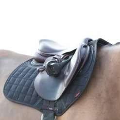 LeMieux - Tapis de selle Square X-Grip Silicone EuroJump Noir Hot